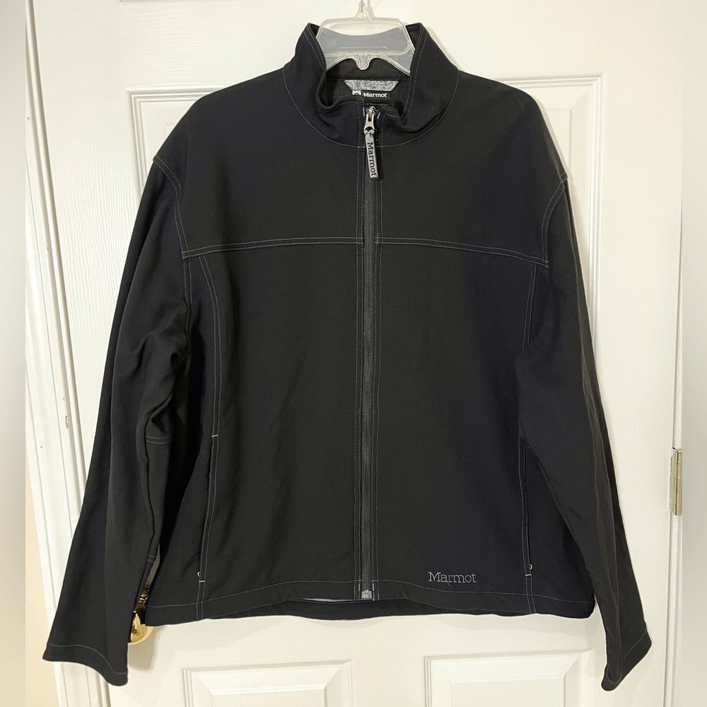 Marmot Nylon Blend Zip Embroidered Logo Jacket